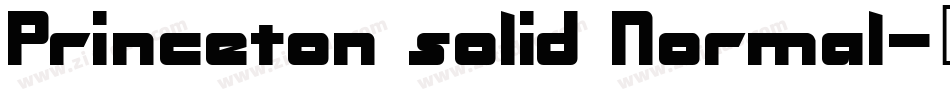 Princeton solid Normal字体转换